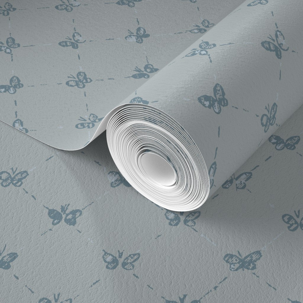 Tiny-butterfly Blue-on-blue